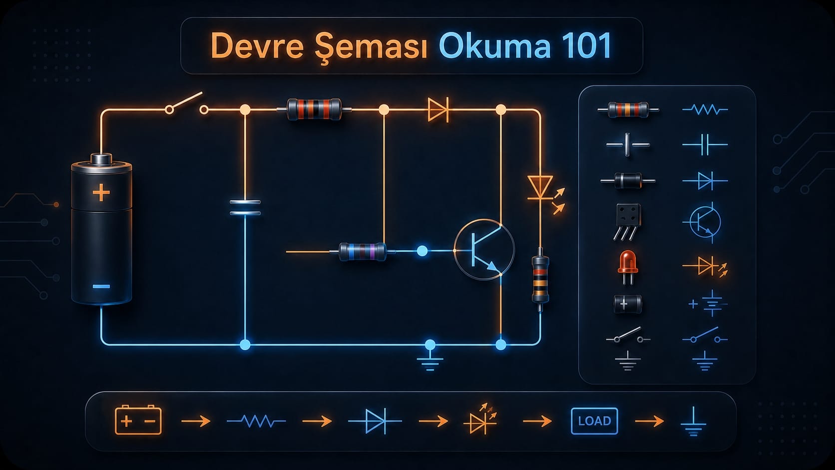 Devre Şeması Okuma 101: Sembollerin Dili