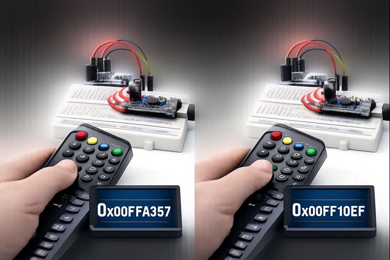 IR Alıcı Modül ile Uzaktan Kumanda Kontrolü