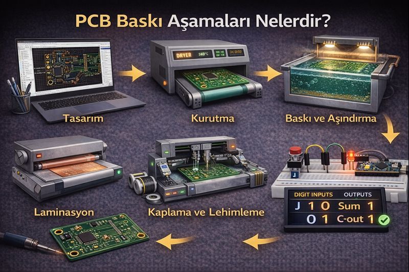 PCB Baskı Aşamaları Nelerdir?