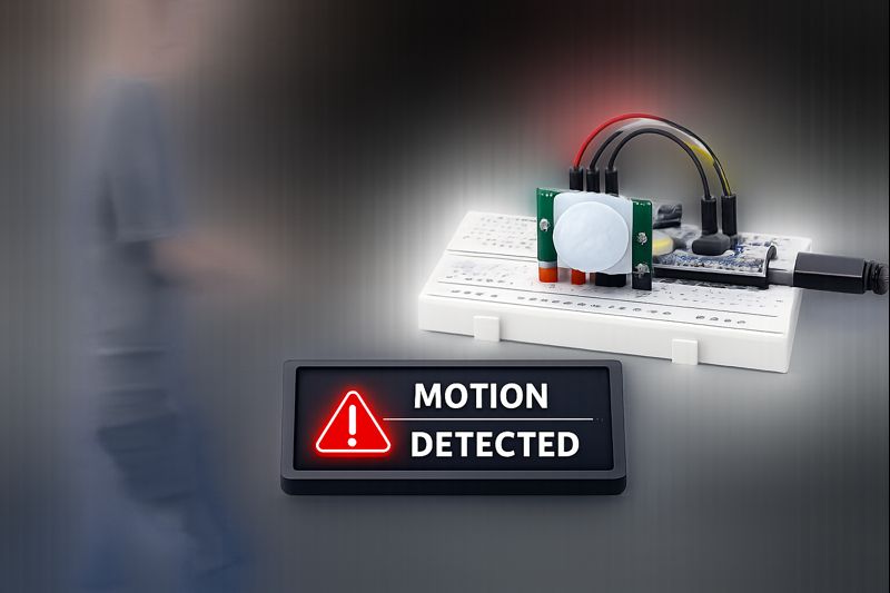 PIR Hareket Sensörü ile Hareket Algılama